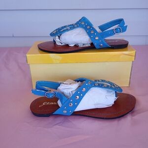 Gomax blues studded sandals size 7